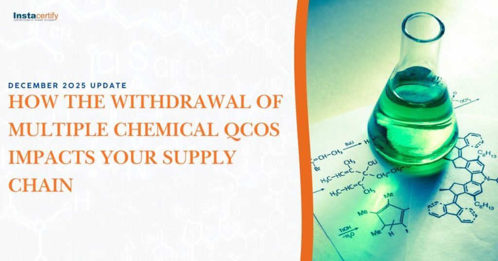 December 2025 Update: How the Withdrawal of Multiple Chemical QCOs Impacts Your Supply Chain